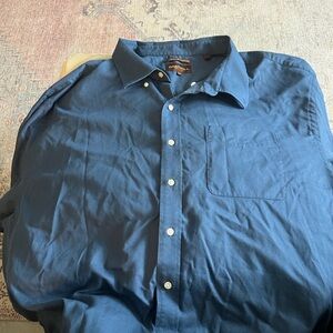 Oak Hill Men's Cool & Dry Blue Casual Shirt
